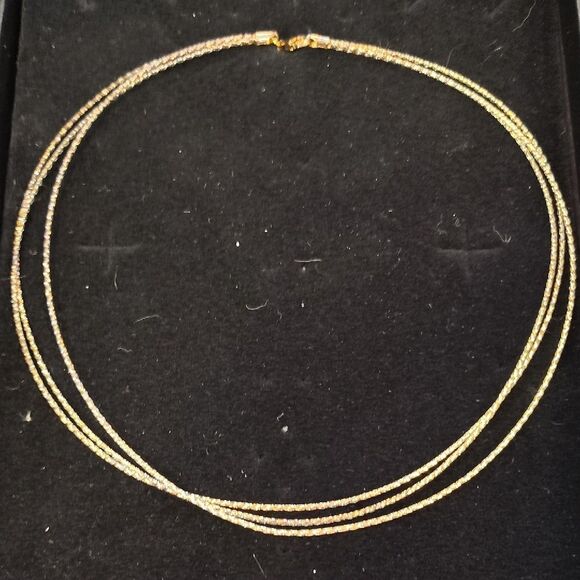 Technibond Gold Multi-Strand Necklace - Picture 1 of 3